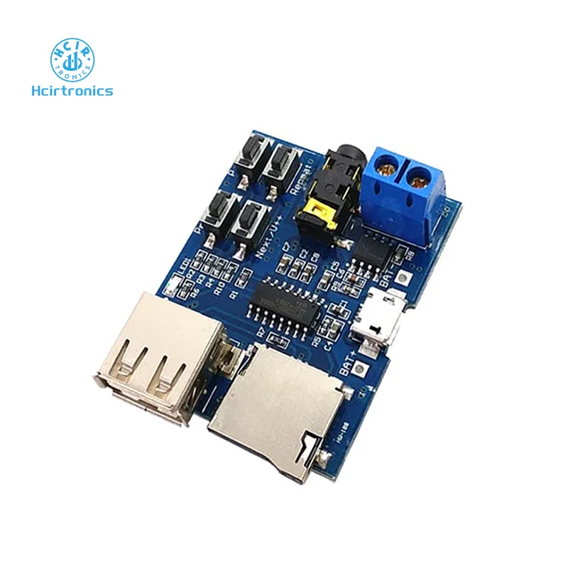 Mp3 Lossless Decoder Board with Amplifier Mp3 Module Mp3 Mecoder TF Card U Disk Decoder Player