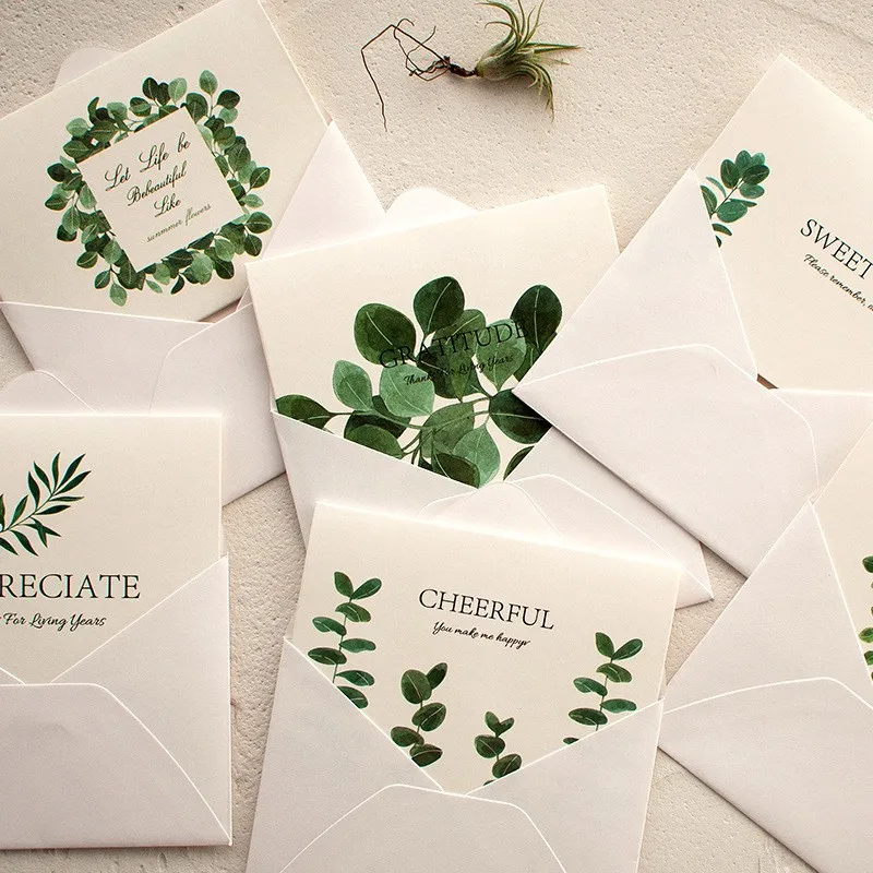 1/6pcs Festive Designs Happy Holiday Cards with Envelopes And Stickers Holiday Greeting Cards Assortment