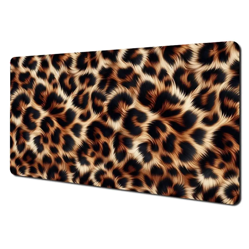 أسود ليوبارد طباعة ماوس Nootbook لعبة البساط الوسادة كبيرة لوحة ماوس للألعاب XXL ماوس عدم الانزلاق كمبيوتر محمول اللوحي حصيرة PC Playmat #3