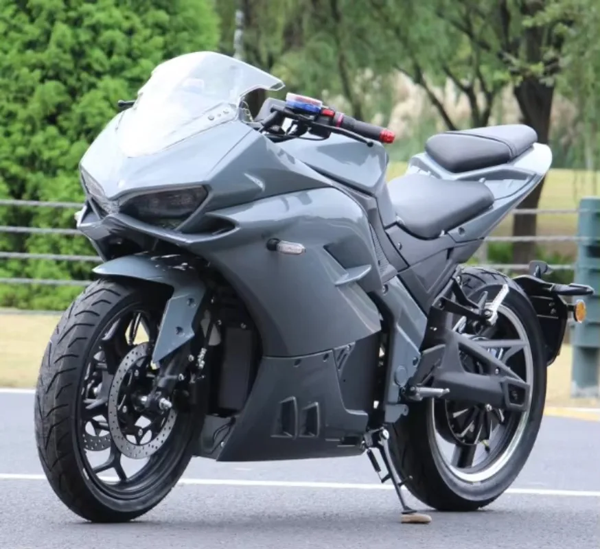 2025 New Style 3000W High-Speed Electric Sport Moped Vintage Racing Motorcycle For Adults 80km/h 72V Voltage Model JL