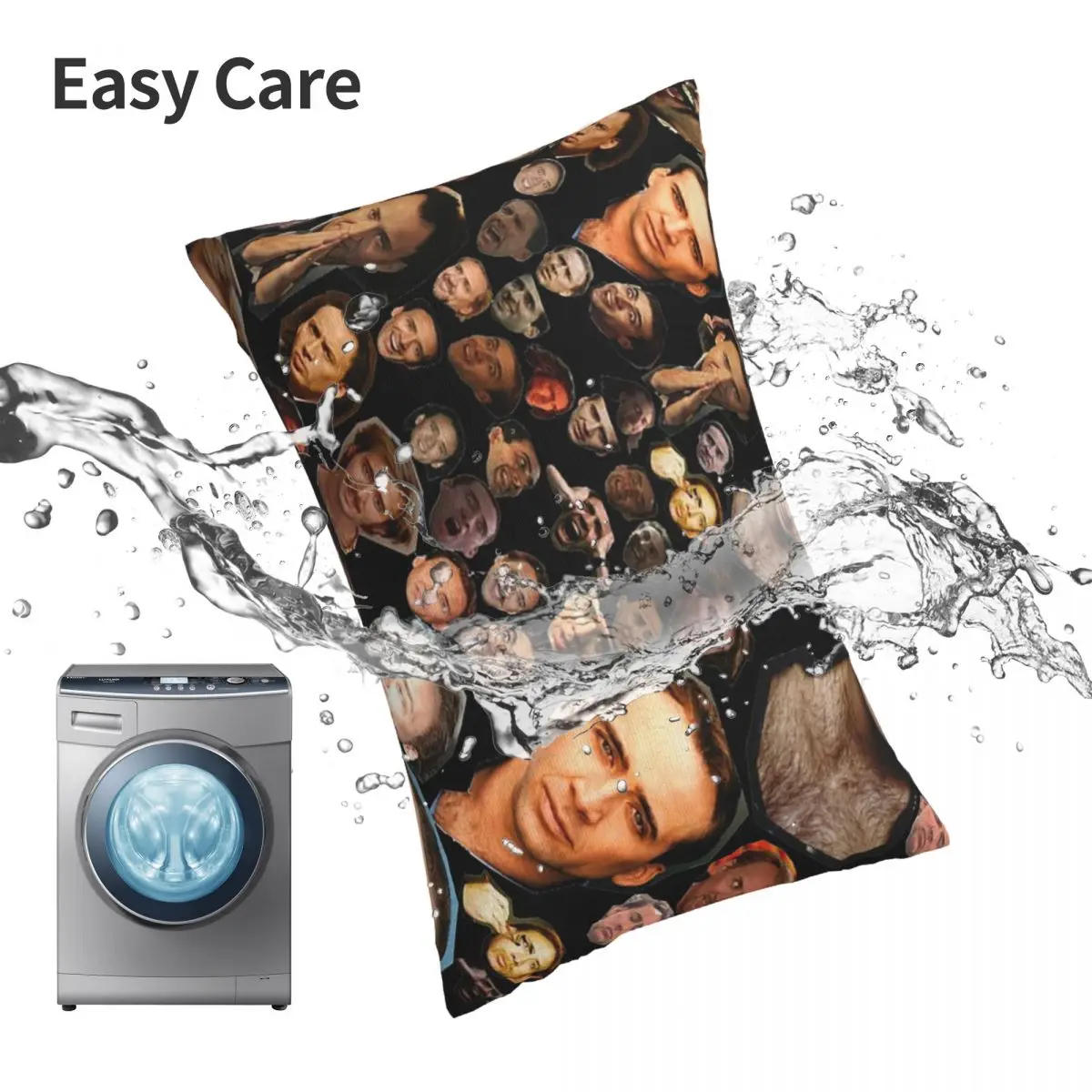 عيد ميلاد سعيد سانت نيكولاس قفص مستطيل المخدة غطاء الوسادة ديكور غرفة نوم السرير المنزل الراحة رمي وسادة