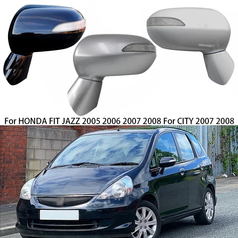 

Car Exterior Door Rearview Mirror Assy 5-PINS With Turn Signal For HONDA FIT JAZZ 2005-2008 GD1 GD3 For CITY 2007-2008 GD6 GD8