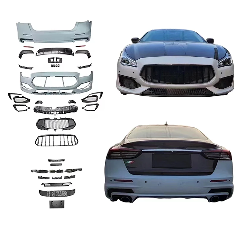 Hot Selling Car front reopen Bumper Bodykit For Maserati Quattroporte Performance Body Kit with grille headlight taillight