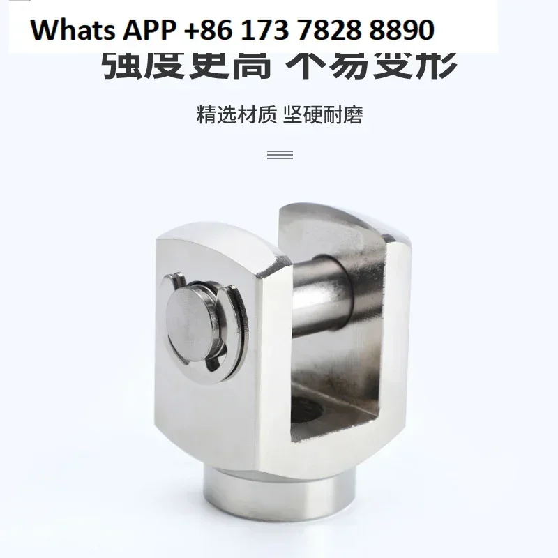 2PCS CQ2B/SDA/ACQ Thin Cylinder Accessories Nickel Plated Y-Connector Y - 12-25-40 - 50-63-80 - 100