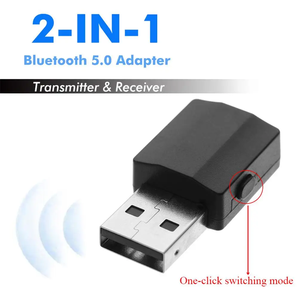 Mini 3.5mm Aux Stereo Wireless Bluetooth-compatible 5.0 Adapter Car Music Receiver Transmitter For TV Car Music Wireless Adapter