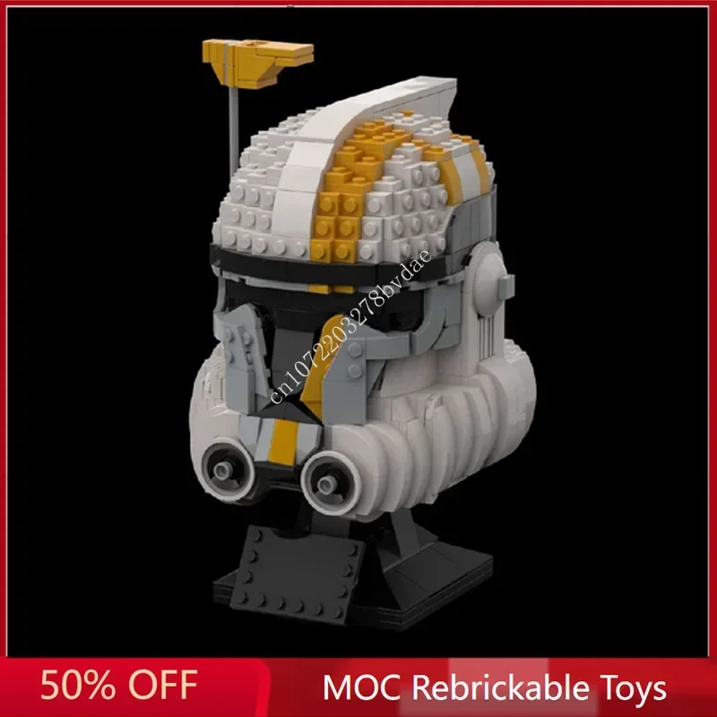 917PCS Star Plan MOC Helmet Clone Arc Blitz MOC Space Battle Model Building Block Architecture Education Assembly Model Toy