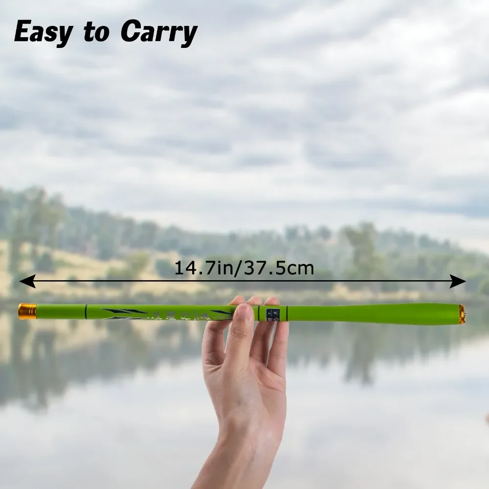 

Goture 1.8m-3.6m Ultra-hard Lightweight Carbon Fiber Fishing Rod, Mini Portable Stream Fishing Rod, Multiple Size Options