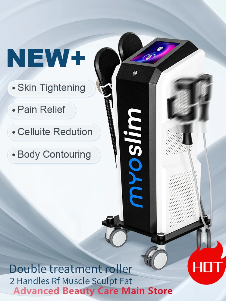 

New Upgrade RF Magnetic Slimming Myoslim Roller Massage Thin Face Body Care Line Shaping Perfect Curve Fat Burning Hip Slimming