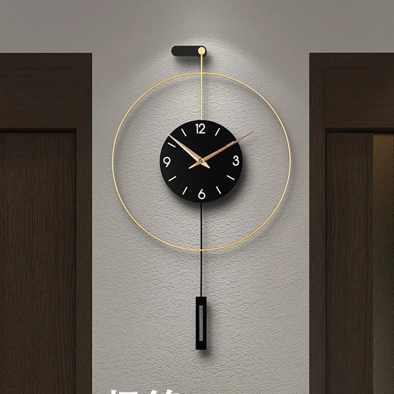 Art Mural Wall Clocks Luxury Aesthetic Cute Modern Creative Silent Wall Watch Minimalist Fashion Horloge Living Room Decoration