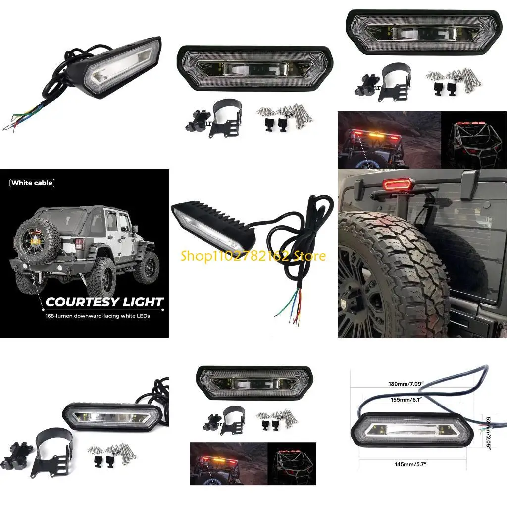 

547B Car 3rd Stop Lamp Third High Level LED Tail Brake Light Fit for 1.75"-2" UTV 1000 800 900 Rear Trunk Lamp