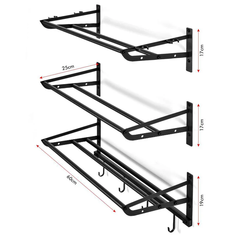 

Sports Equipment Storage Rack with 3 Separate Shelf Ball Rack