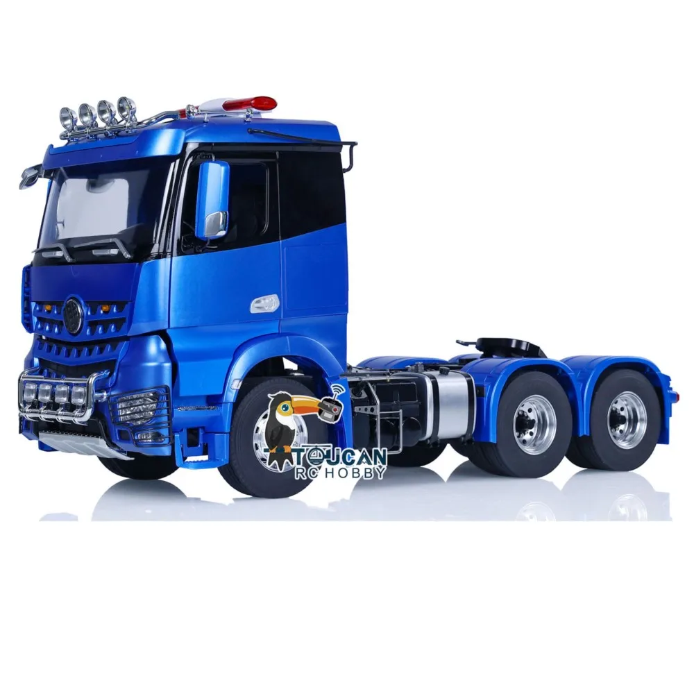 6x6 LESU RC 1/14 Trattore Camion RTR Auto Modello di Controllo Remoto Trasmissione a 2 velocità con Luci Suoni Giocattolo RC ToucanHobby THZH1689