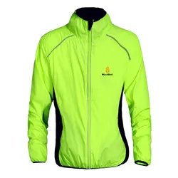 WOLFBIKE Windproof Cycling Jacket Jersey Vest Wind Coat Windbreaker Jacket Outdoor Sportswear Reflective Water Repellent