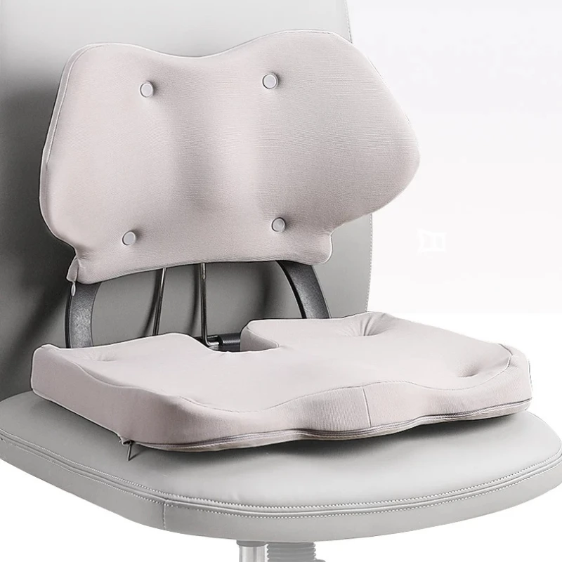 Foldable Ergonomic Posture Correction Chair Thickened Lumbar Back Cushion Waist Fatigue Office Stool Comfortably Support Cushion