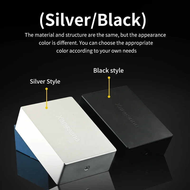 Aluminum alloy hifi grounding box audio electronic black hole mute OCC silver plated pure silver grounding wire