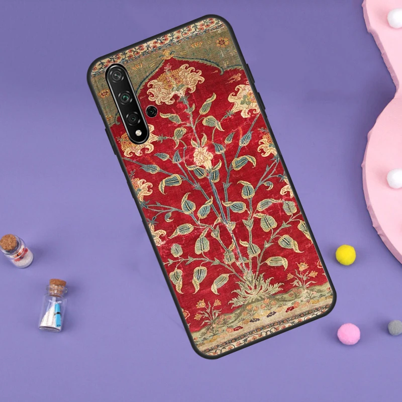 Persian Carpet Floral Pattern Funda For Huawei Nova Y91 Y90 Y70 Y60 Y61 9 10 SE 11i 8i 7i 3i 5T P30 P40 Lite P60 Pro Case