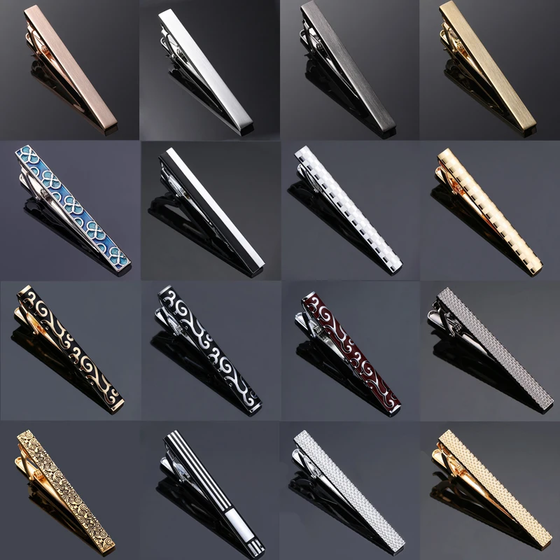 

Men's tie clip made of copper material with enamel craftsmanship and frosted floral design Business suit Wedding suit tie clip