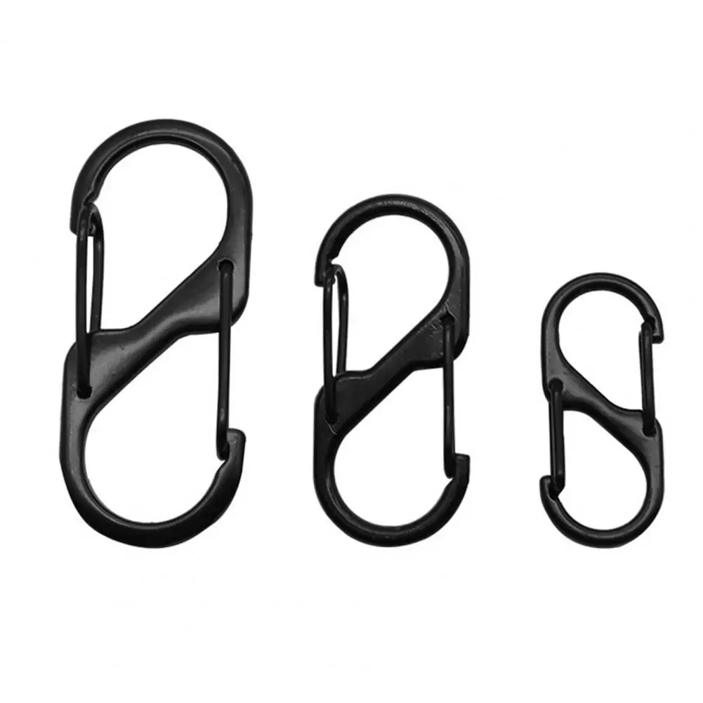 

Carabiner Hook S Binder Carabiner Portable Keychain Clips Small Alloy Hooks for Camping Gear 30pcs S-shaped Carabiners Tiny Clip