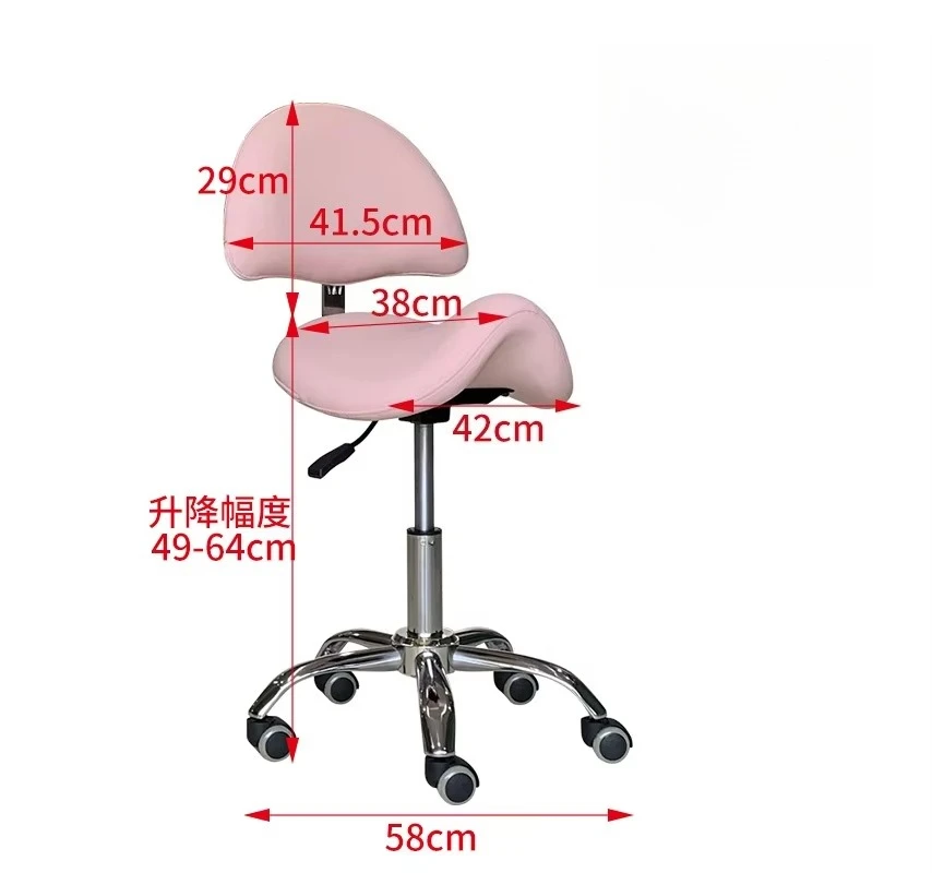 color optional  PU Leather Ergonomic Doctor Chair with Wheels Dental Medical Assistant Stool