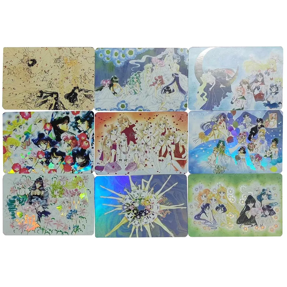 

9 шт./компл., Сейлор Мун, сделай сам, цветная флэш-карта, аниме, игровая коллекционная карта, подарочная игрушка, 59*86 мм
