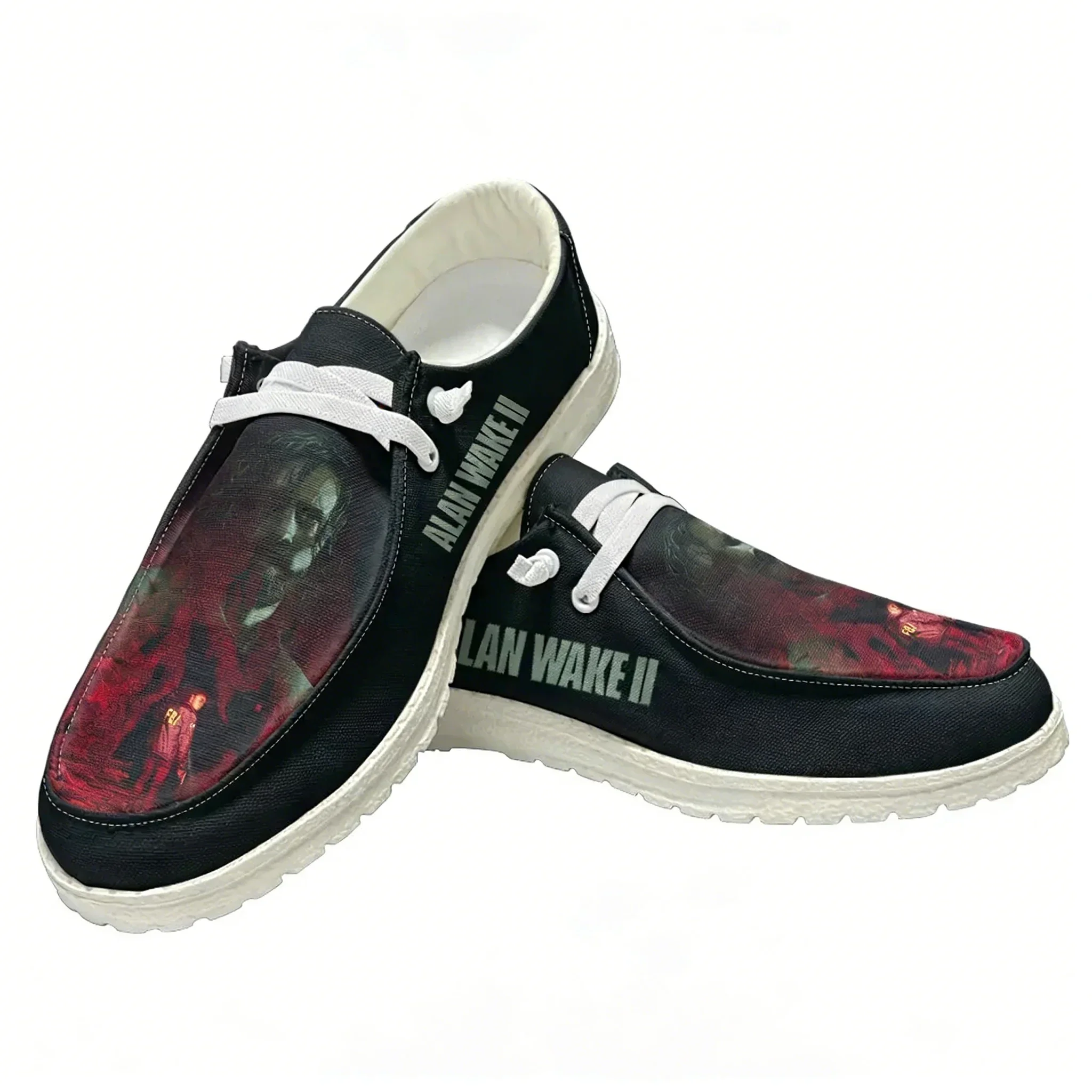 Alan Wake 2 Casual Shoes Men Woman Flat Shoe Breathable Indoor Outdoor Lightweight Footwear Couple Custom Made Shoe