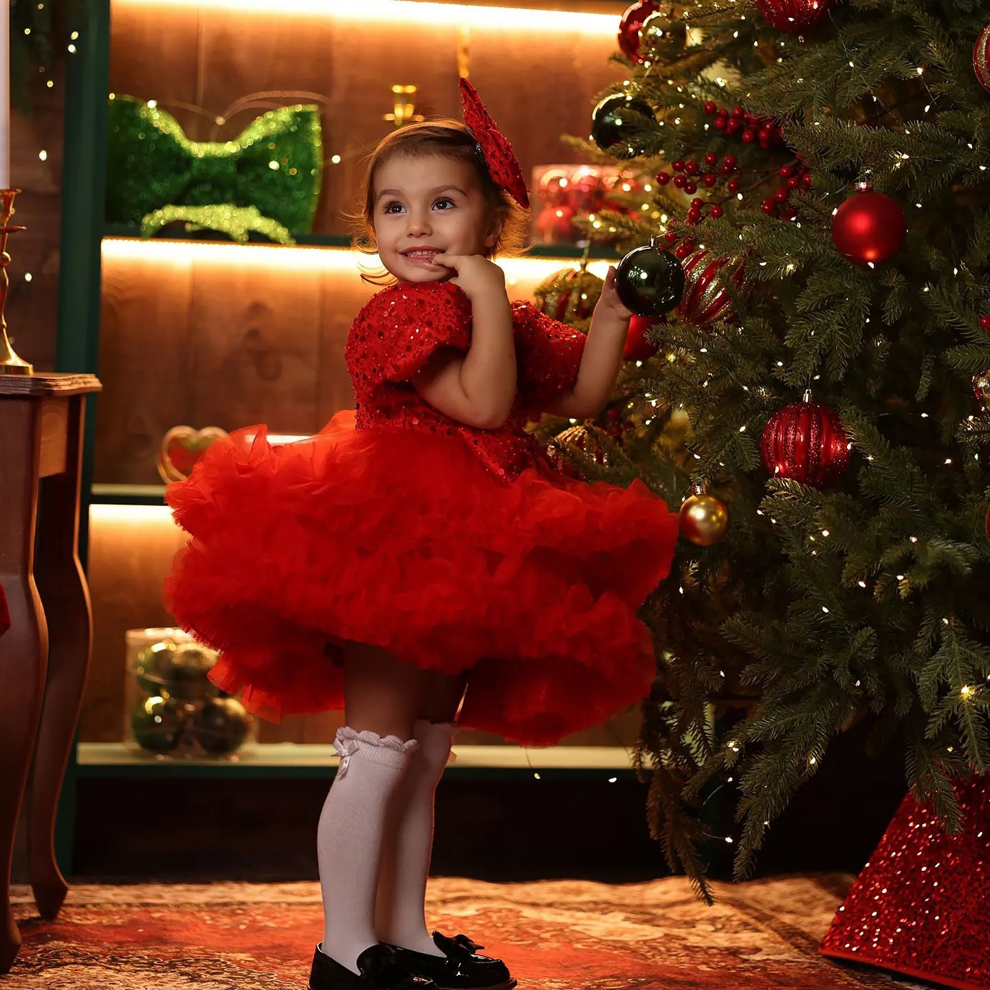 Sukienka dla dziewczynki z cekinami, w kolorze liliowym, do kolan, w stylu arabskiej księżniczki, na wesele, urodziny, bal, model J286