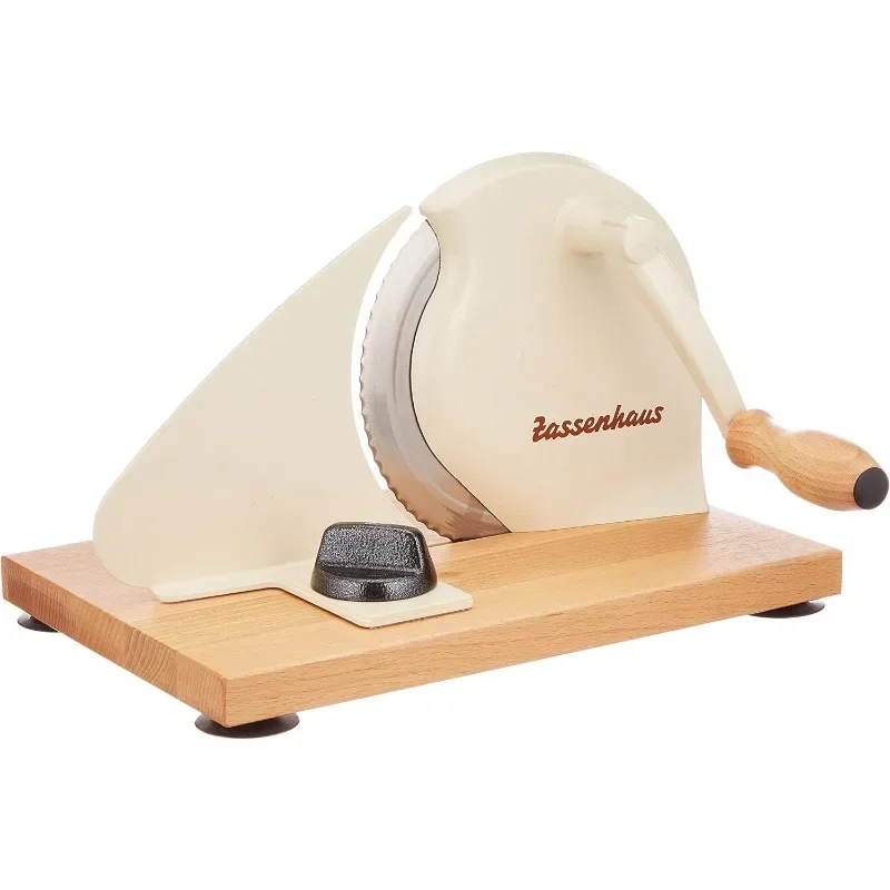 Zassenhaus Classic Manual Bread Slicer, 11.75-Inch by 8-Inch, Cream, (72082)