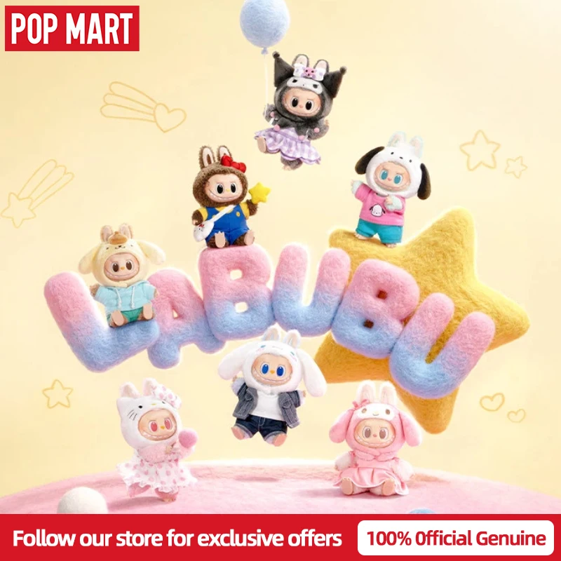 

New Genuine POP MART THE MONSTERS × Sanrio Characters Vinyl Plush Pendant Blind Box Cute Collectible Plush Toy Gift