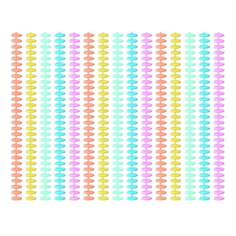 J1UL1N 50PCS Plastic Spiral Binding Coils, 1/2 Inch Diameter 30 Ring Binding Spirals,Christmas Gifts For Students And Coworkers