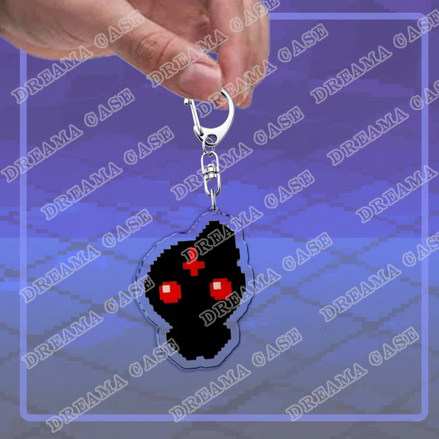 لعبة فيديو مضحك الكرتون سلاسل المفاتيح للملحقات حقيبة الرعب بكسل Keyrings مجوهرات أصدقاء ولادة جديدة الألعاب الهدايا