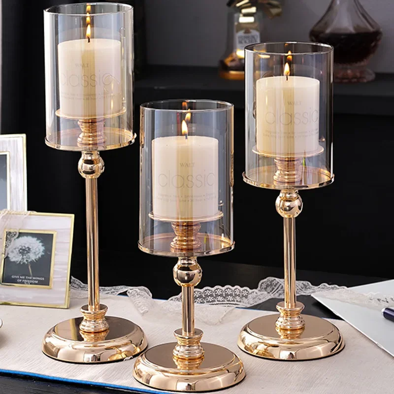 European-style candlestick ornaments light luxury romantic candlelight dinner props atmosphere arrangement supplies wedding