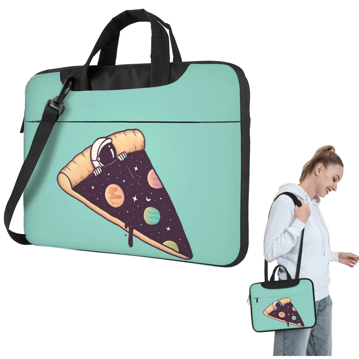 

Galactic Deliciousness Crossbody Laptop Bag Case Computer Bag 13 14 15.6 Inch Notebook Pouch for Macbook Pro