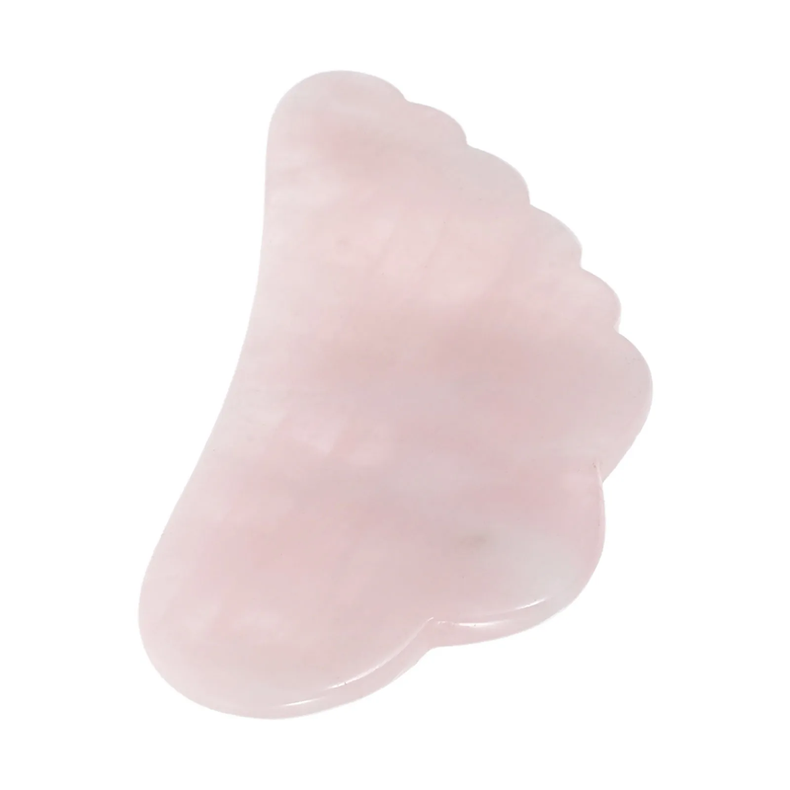 Planche à gratter pour le visage, en forme d'aile en cristal rose, pour le cou, les yeux, les épaules, Massage, outil de soins de beauté Portable