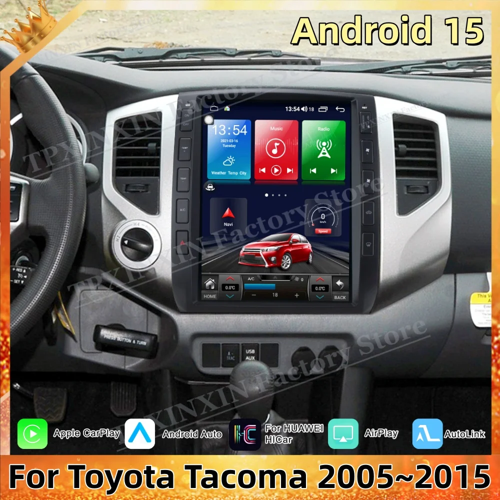 

Android 15 Multimedia Car Radio For Toyota Tacoma 2005~2015 GPS Navigation Carplay Mirror Link Stereo Stereo Receiver Head Unit