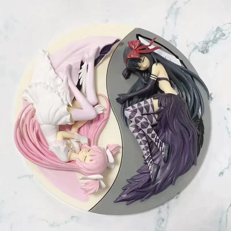 

Cute Puella Magi Madoka Magica Kaname Madoka Akemi Homura Anime Figure Sleeping Position Toys Collectiable Pvc Model