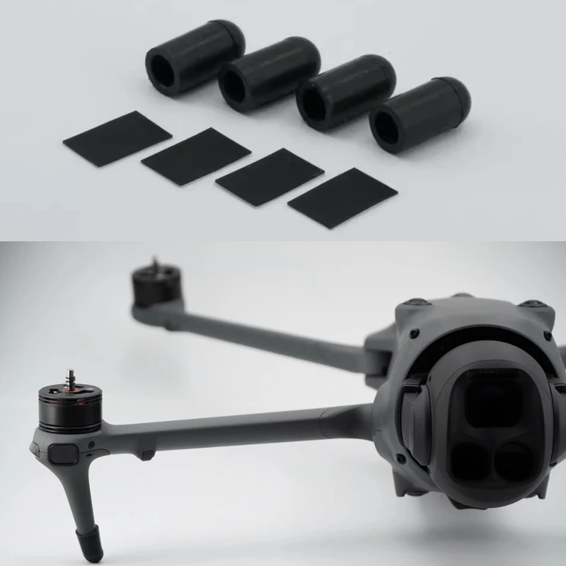 1 conjunto de almofada de pé antidesgaste para drone rc, trem de pouso aumentado, acessórios de proteção para terreno áspero ao ar livre para dji mavic 4 pro