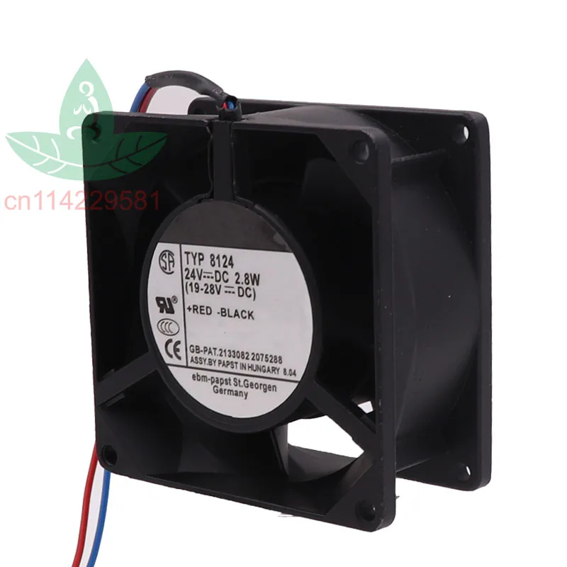 New For TYP8124K 8CM 8038 24V  All Metal High Temperature Cooling Fan Test Working