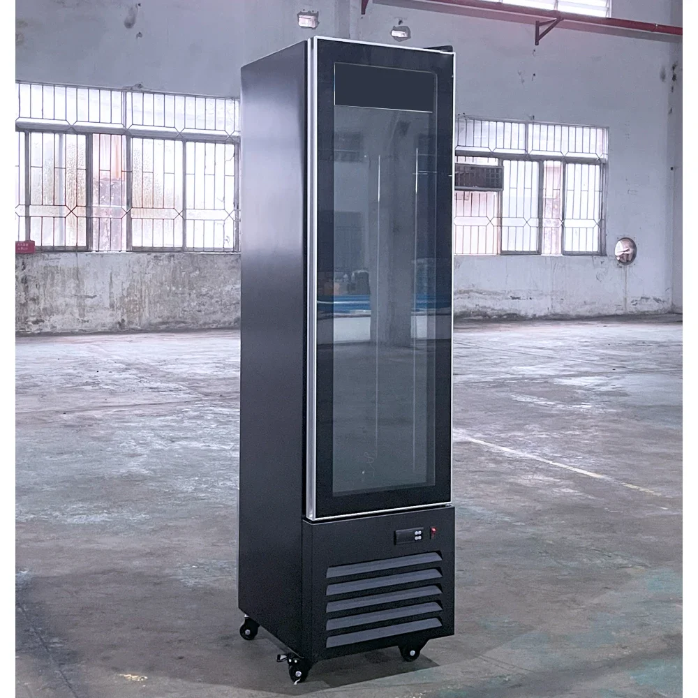 Commercial Vertical Display Freezer with Single-Temperature Glass Door 1-Door Refrigeration Equipment Fridge