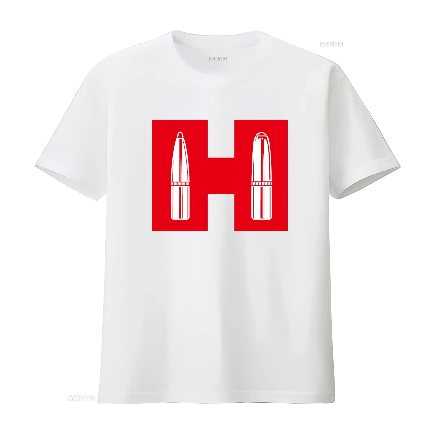 Hornady Guns Firearms Bullet Pattern Men's Black T Shirt Size S 5XL vintage Washed Casual Comfortable streetwear homme view 3