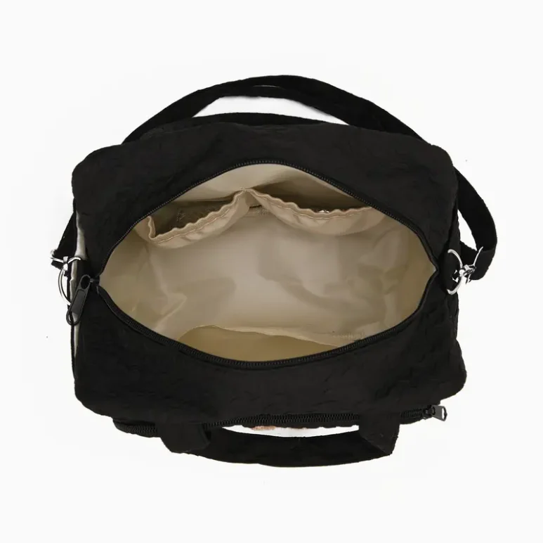 حقيبة حفاضات مبطنة أنيقة للأمهات - تصميم متعدد الاستخدامات للكتف والجسم، خفيفة الوزن وواسعة ومثالية للاستخدام اليومي