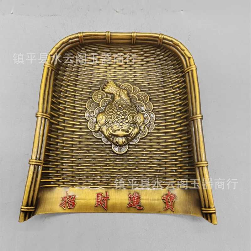 

Live Streaming Delivery Golden Toad Dustpan Decoration Grain Fengdeng Decorative Crafts Decoration