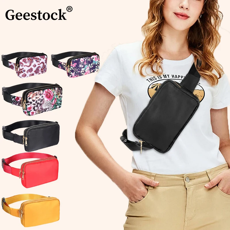 Geestock marsupi per le donne borsa da cintura moda spiaggia viaggio all\'aperto donna marsupio marsupio borse impermeabili per cellulari