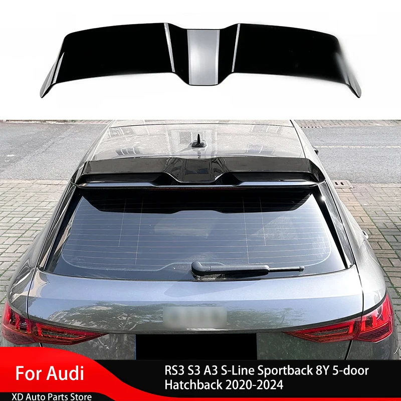 

RS Package Roof Spoiler for Audi RS3 S3 A3 S-Line Sportback 8Y 5-door Hatchback 2020-2024 Wing Bodykits Trunk Top Wing Auto Part