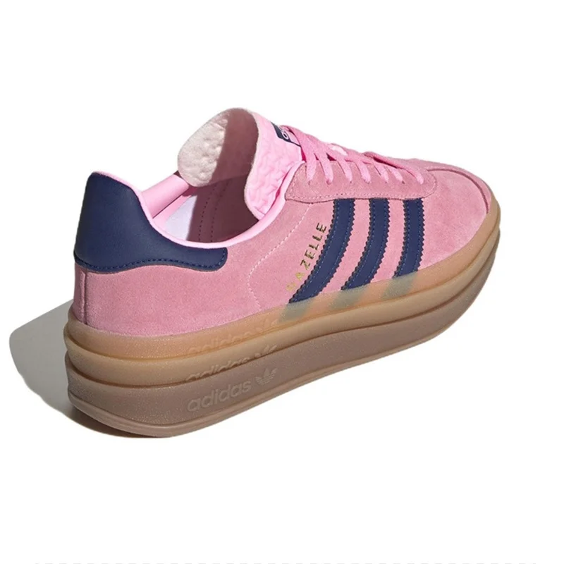 Adidas originais gazelle bold mulher sola grossa sapatos de skate moda ao ar livre antiderrapante confortável feminino tênis causal