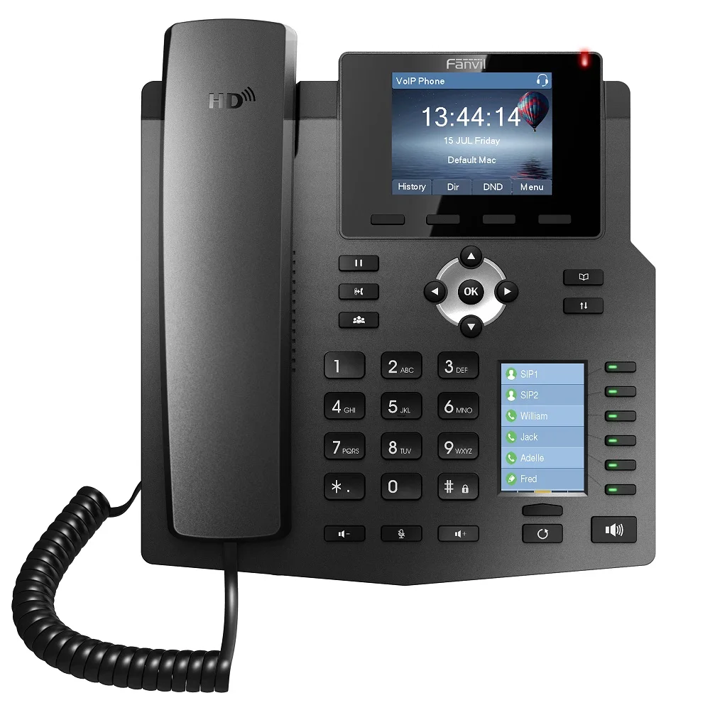 

Economic and Environmental X4 Poe Voip Sip IP Phone With Dual Color LCD And 30 DSS Keys