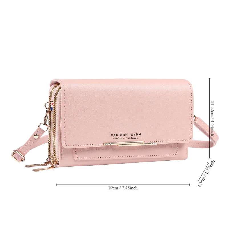 New Pu Leather Women Handbags FemaleMultifunctional Large Capacity Shoulder BagsFashion Crossbody Bags For Ladies Phone Purse