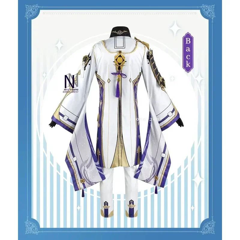 CyGame Genshin Impact Kamisato Ayato 코스프레 의상 유니폼 가발 애니메이션 할로윈 의상 남성 의상 코스프레 의상 New Arriv