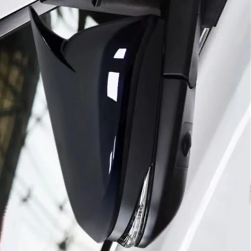 

For Toyota Hilux Innova 2016~2022 Rearview Mirror Cover Cap Sticker Trim With Horn Car Styling Auto Parts Accessories