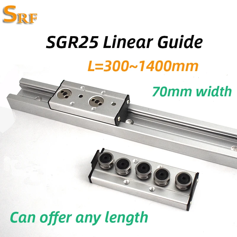 built-in-dual-axis-linear-rail-70mm-sgr25-300~1400mm-roller-slider-sgb25-wheels-slide-block-rectanlgle-rail-woodworking-slider