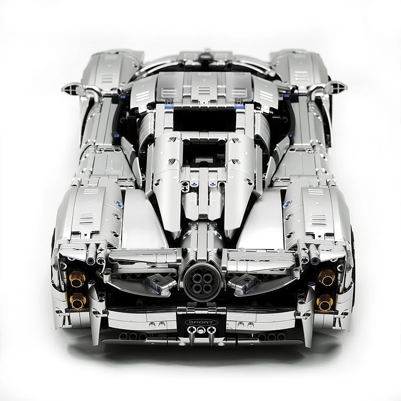 JIESTAR JJ9210 Argento Auto Sportiva Hypercar Modello Building Blocks Mattoni Puzzle Assemblaggio Giocattolo Per Bambini Compleanno Regalo Di Natale Per Bambini